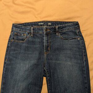 Old Navy Mid-Rise Power Slim Straight Jeans, Size 12
